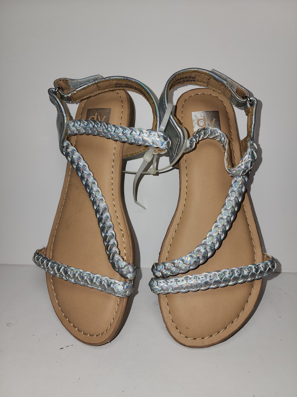 DV by Dolce Vita Cassie Braided Sandals Size 2 Girls Strappy. NWOT